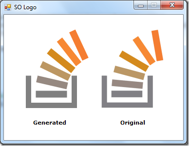 stackoverflow logo generated vs original